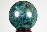 Bright Blue Apatite Sphere - Madagascar #191366-1